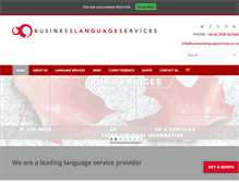 Tablet Screenshot of businesslanguageservices.co.uk